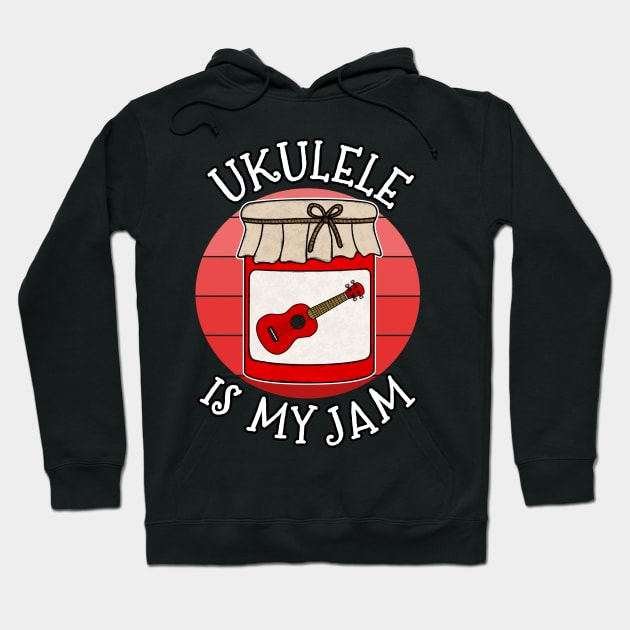 Ukulele Is My Jam Ukulelist Musician Funny Hoodie by doodlerob